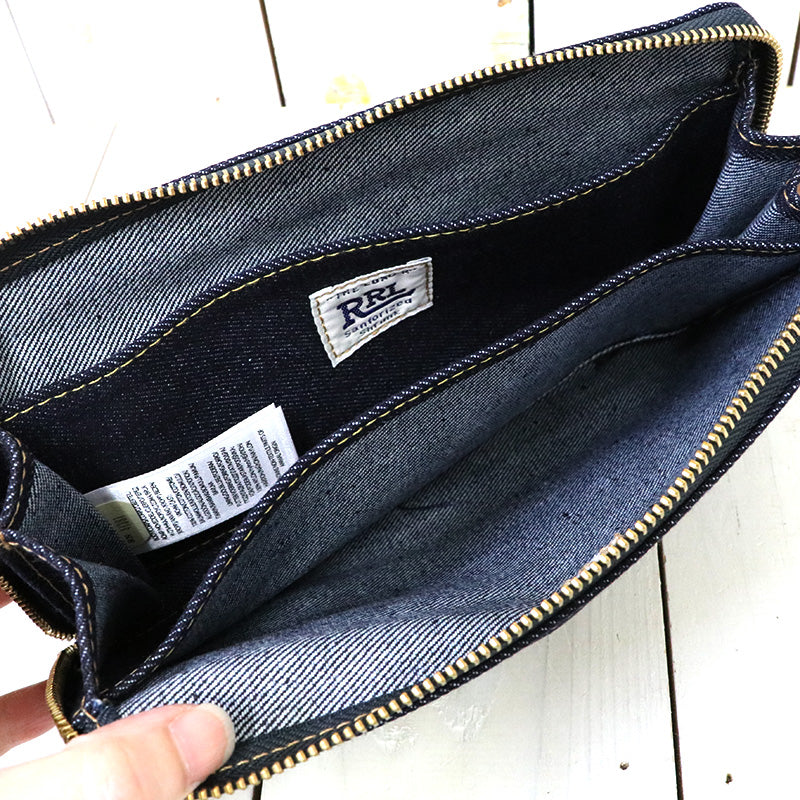 Double RL : INDIGO DENIM TRAVEL WALLET