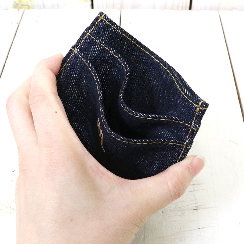Double RL : INDIGO DENIM CARD HOLDER