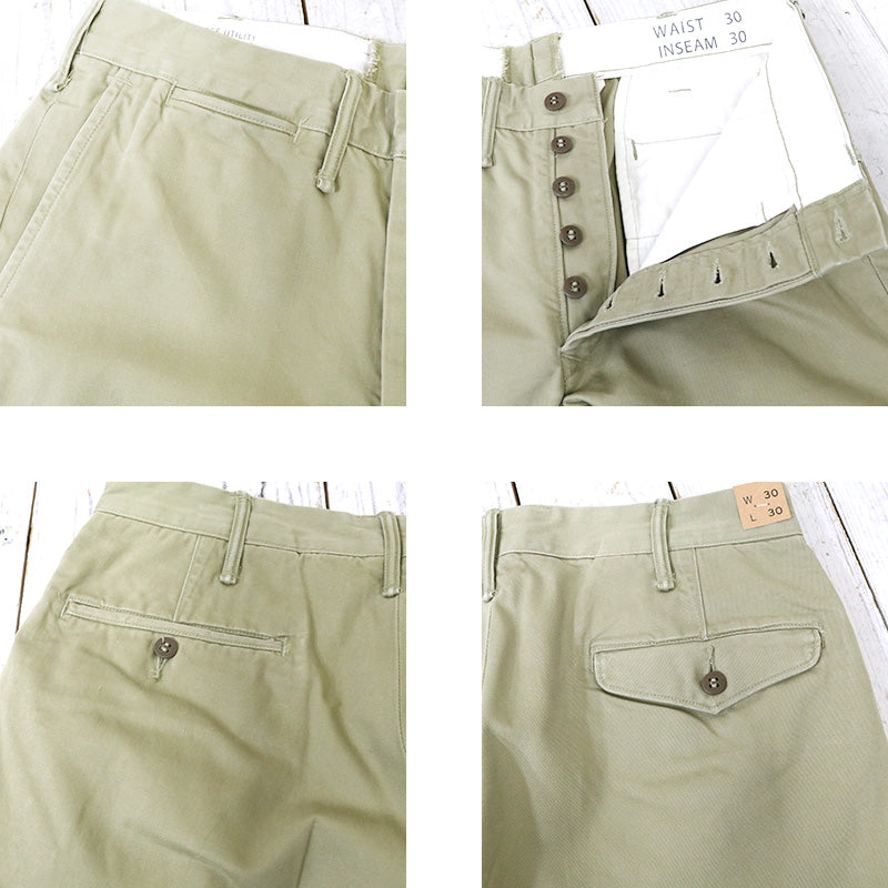Double RL : SLIM FIT COTTON CHINO (GURKA)