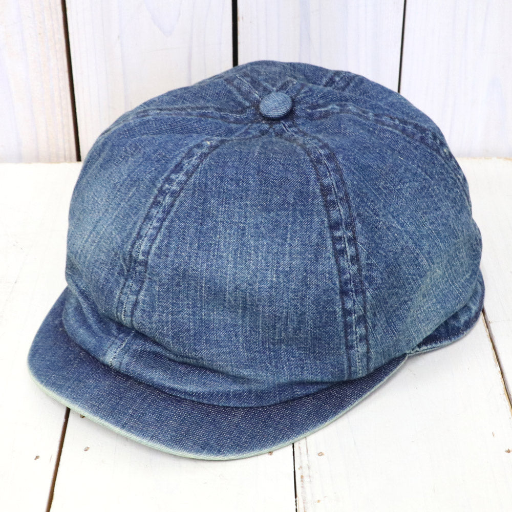 SALE50%OFF】Double RL『DENIM NEWSBOY CAP』(MEDIUM INDIGO