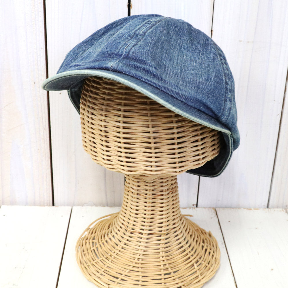 SALE50%OFF】Double RL『DENIM NEWSBOY CAP』(MEDIUM INDIGO