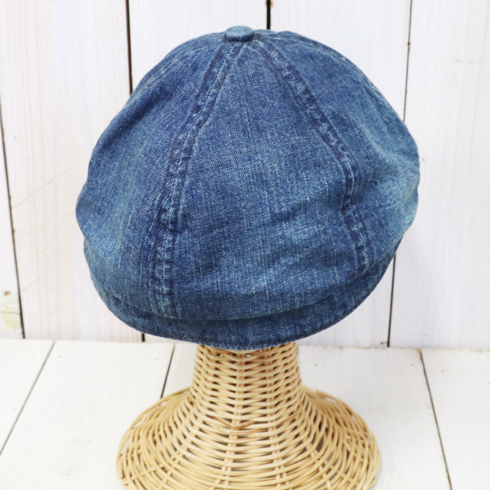 SALE50%OFF】Double RL『DENIM NEWSBOY CAP』(MEDIUM INDIGO