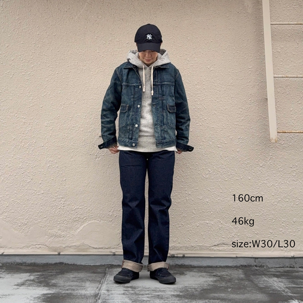 Double RL : STRAIGHT FIT SELVEDGE JEAN (BLUE)