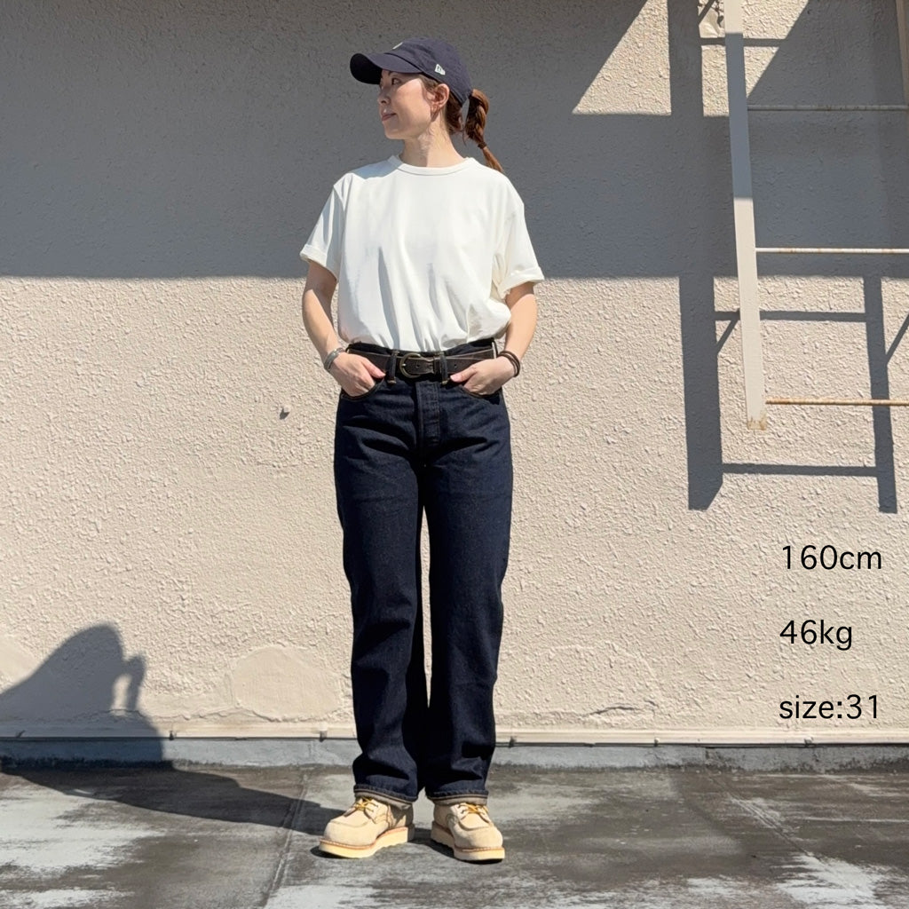 Double RL : STRAIGHT FIT SELVEDGE JEAN (BLUE)