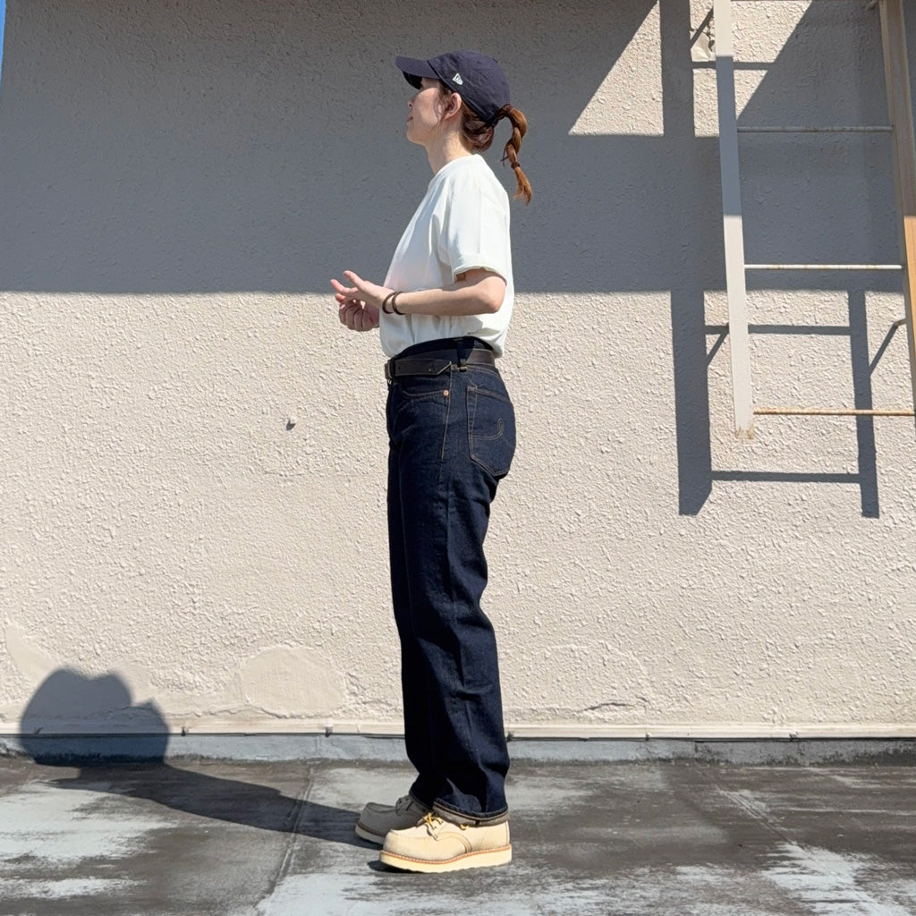 Double RL : STRAIGHT FIT SELVEDGE JEAN (BLUE)