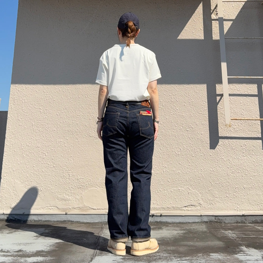 Double RL : STRAIGHT FIT SELVEDGE JEAN (BLUE)