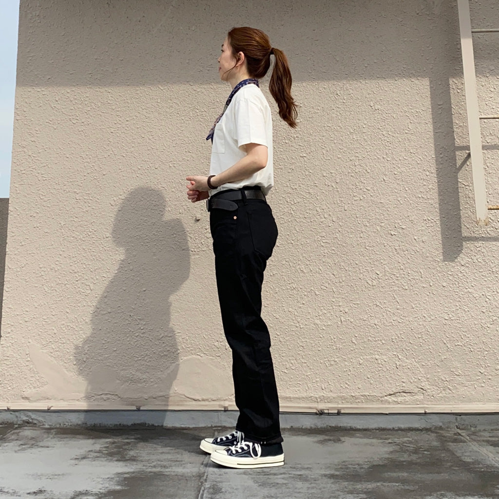 Double RL : SLIM FIT BLACK SELVEDGE JEAN (WORN IN BLACK WASH)