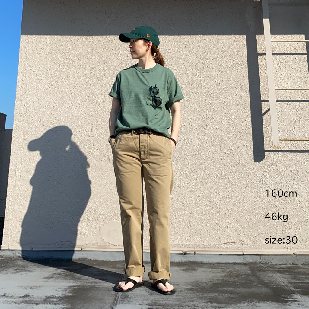 Double RL『COTTON CHINO TROUSER』(NEW MILITARY KHAKI)