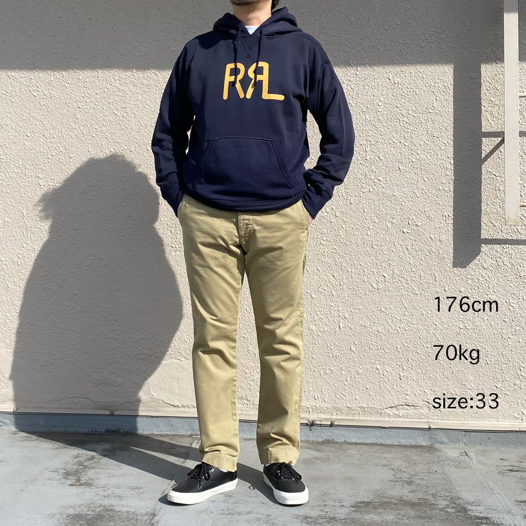 Double RL : SLIM FIT COTTON CHINO (GURKA)