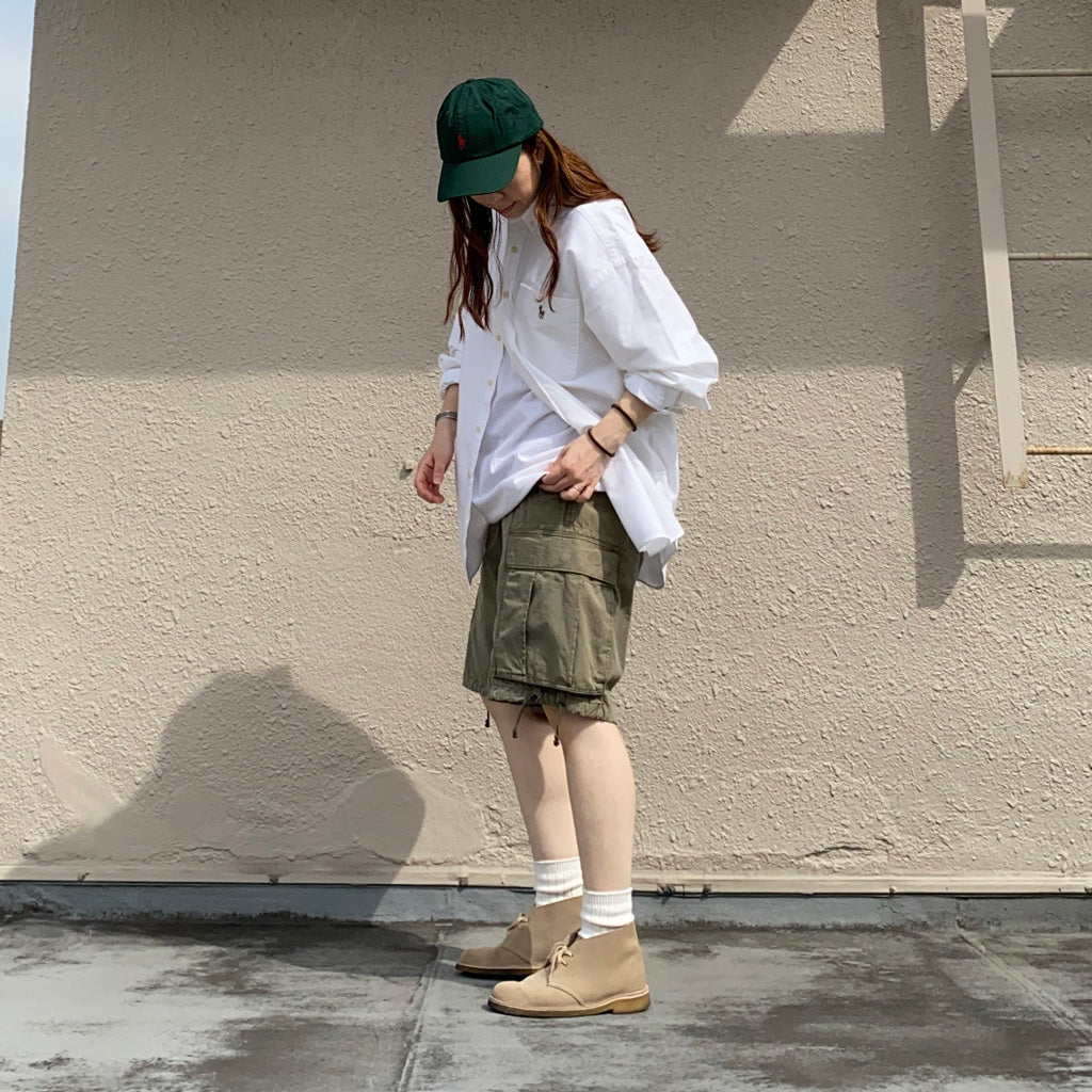 Double RL : RIPSTOP CARGO SHORT (GREEN)