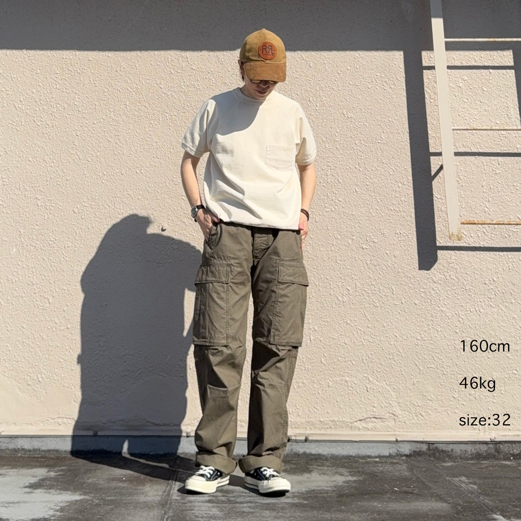 Double RL : COTTON SURPLUS CARGO PANT (DARK OLIVE)