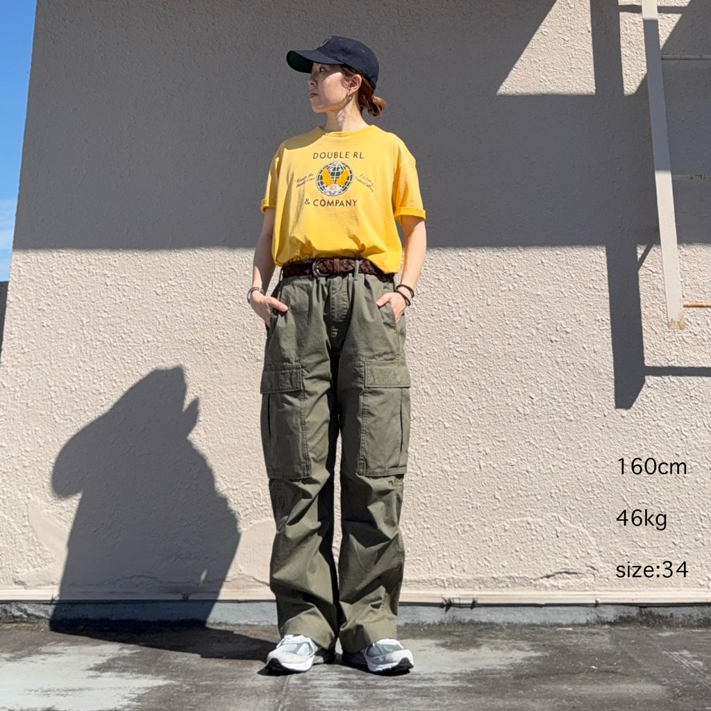 Double RL : COTTON SURPLUS CARGO PANT (DARK OLIVE)
