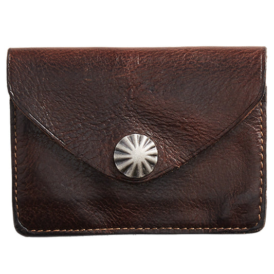 Double RL : LEATHER CARD CASE (DARK BROWN)