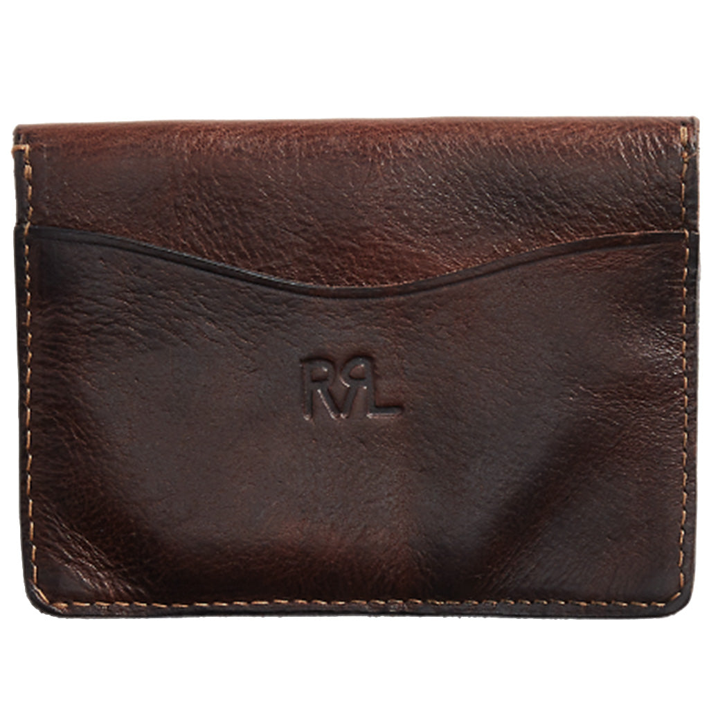 Double RL『LEATHER CARD CASE』(DARK BROWN)