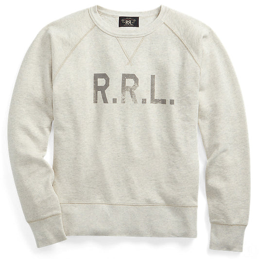 Double RL : LOGO FLEECE SWEATSHIRT (NATURAL)