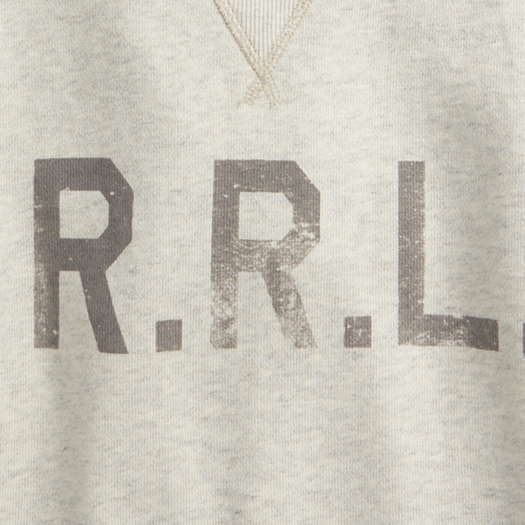 Double RL : LOGO FLEECE SWEATSHIRT (NATURAL)