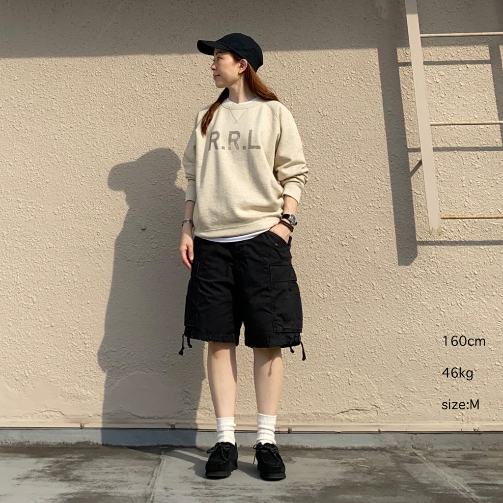 Double RL : LOGO FLEECE SWEATSHIRT (NATURAL)