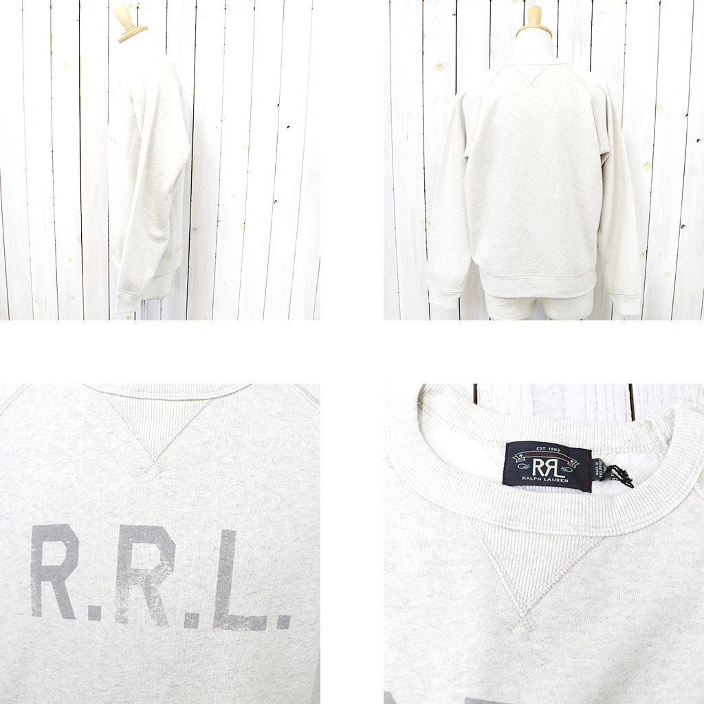 Double RL : LOGO FLEECE SWEATSHIRT (NATURAL)