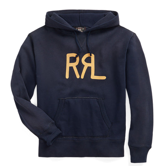 Double RL『FLEECE HOODIE』(NAVY)