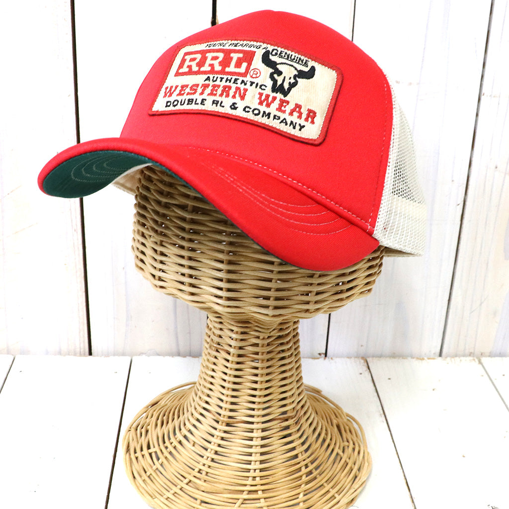 Double RL『LOGO-PATCH FOAM TRUCKER CAP』(RED)