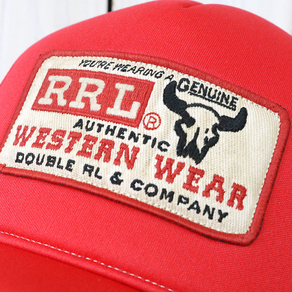 Double RL『LOGO-PATCH FOAM TRUCKER CAP』(RED)