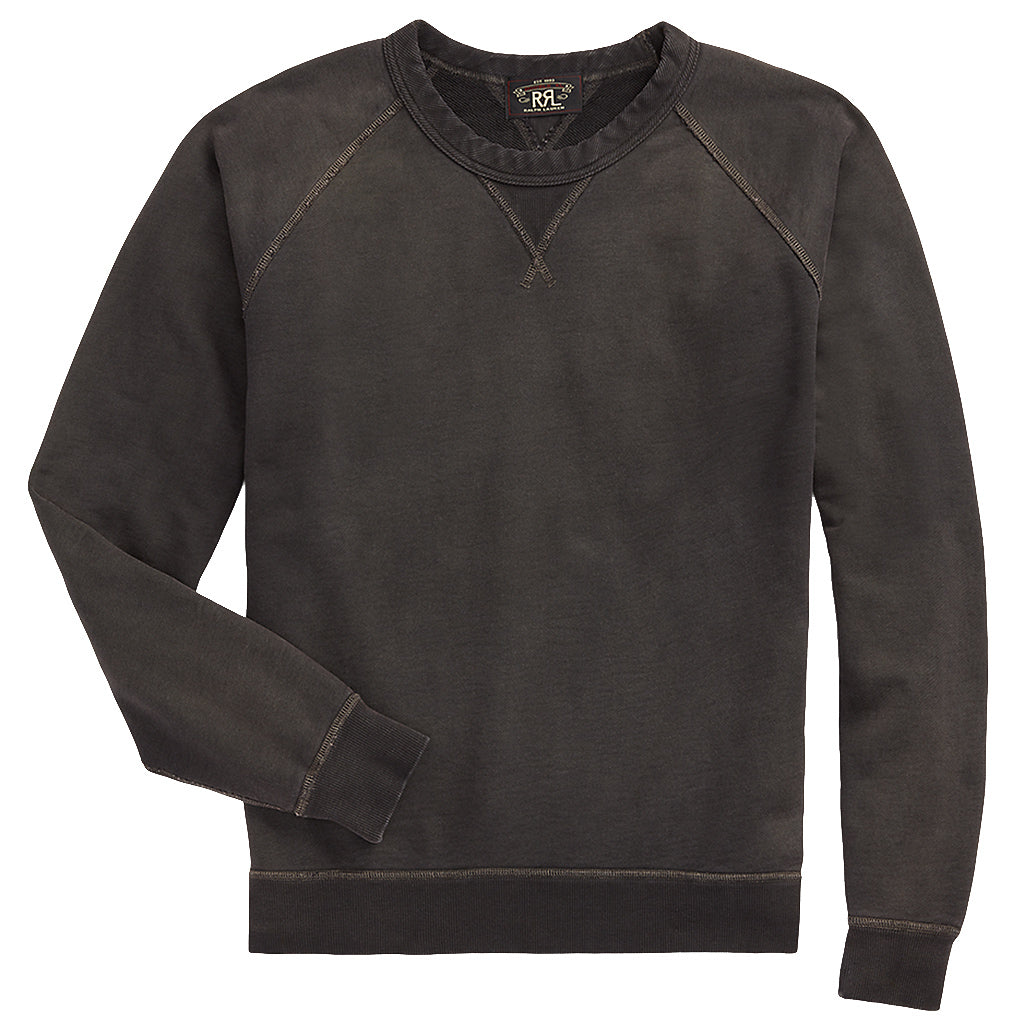 Double RL : FRENCH TERRY CREWNECK (BLACK)