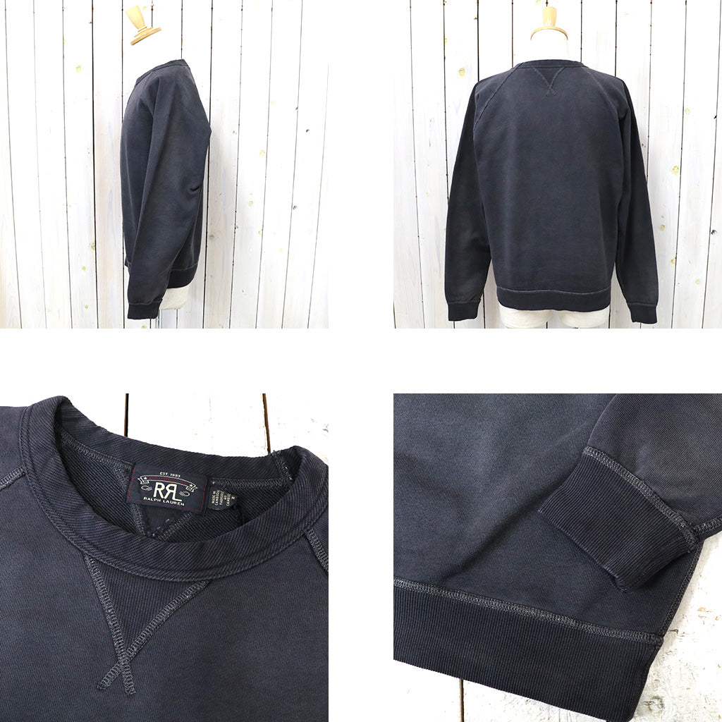 Double RL : FRENCH TERRY CREWNECK (BLACK)