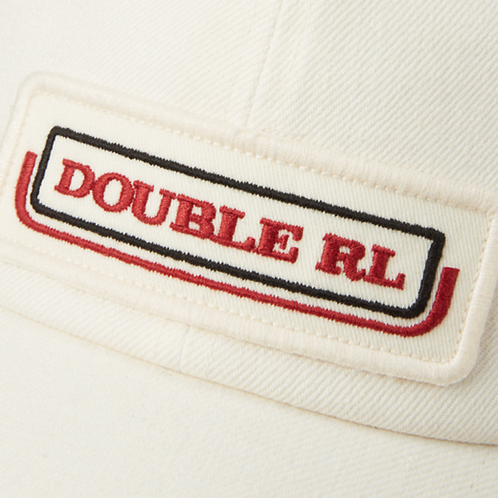Double RL『LOGO PATCH TWILL TRUCKER CAP』(WHITE)
