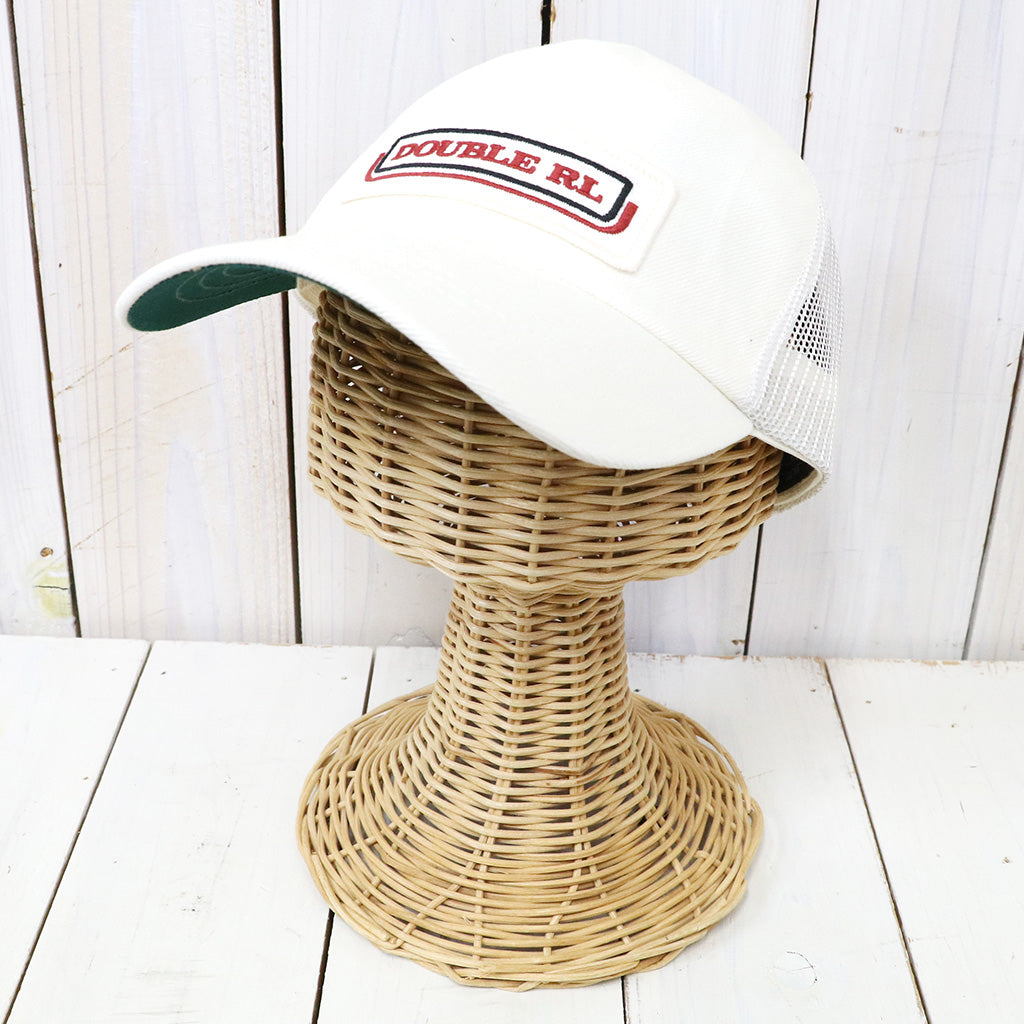 Double RL『LOGO PATCH TWILL TRUCKER CAP』(WHITE)
