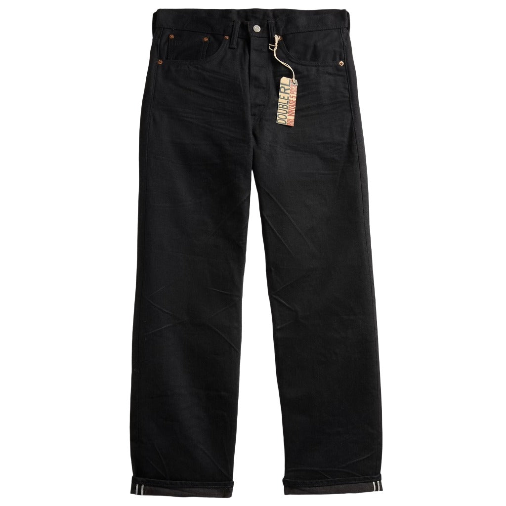 Double RL : VINTAGE 5POCKET BLACK ON BLACK JEAN (BLACK)