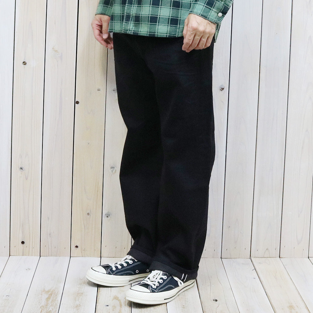 Double RL : VINTAGE 5POCKET BLACK ON BLACK JEAN (BLACK)
