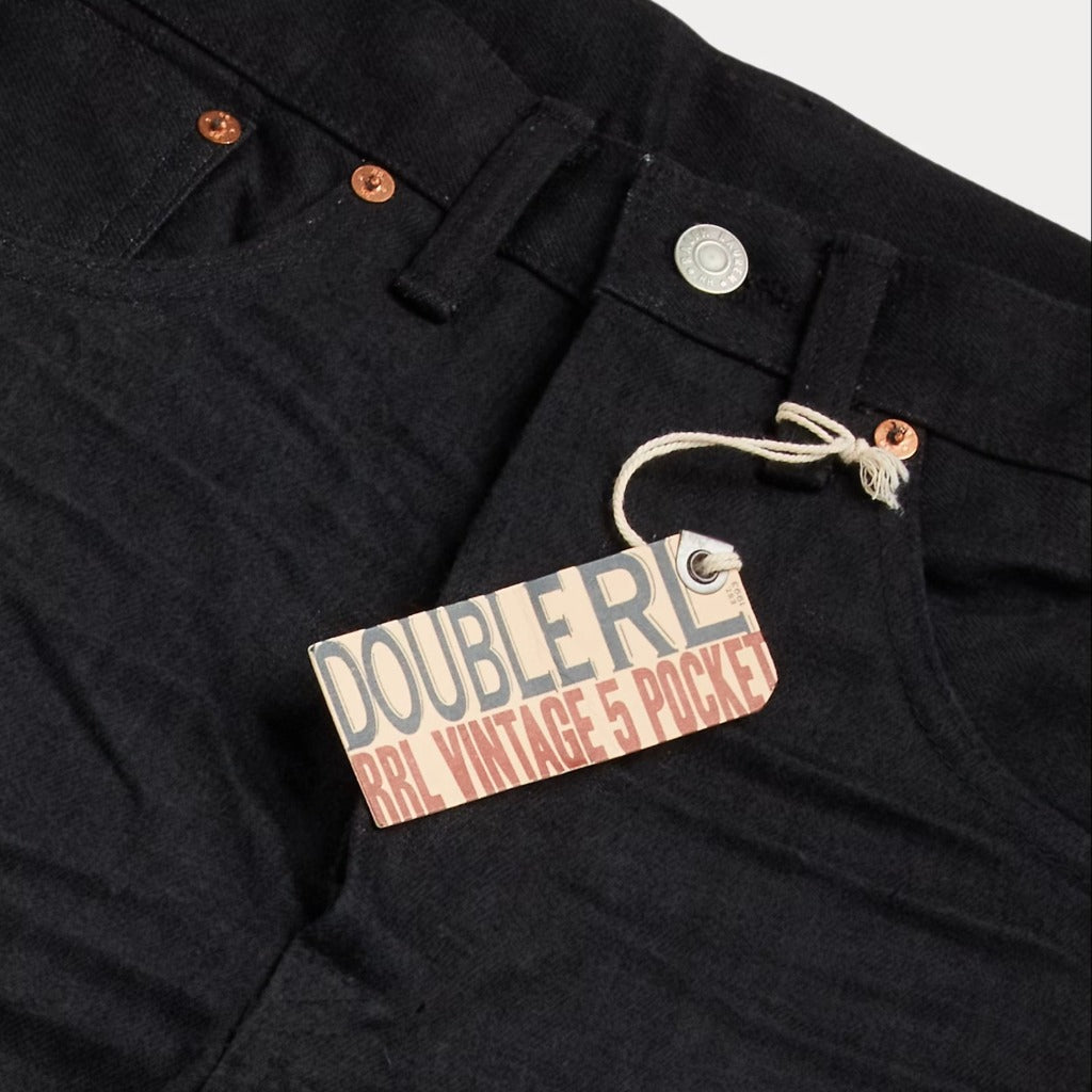 Double RL : VINTAGE 5POCKET BLACK ON BLACK JEAN (BLACK) – Reggieshop