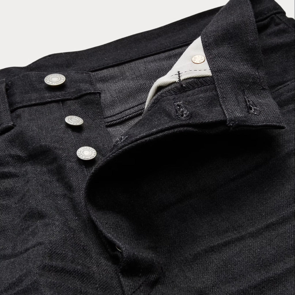 Double RL : VINTAGE 5POCKET BLACK ON BLACK JEAN (BLACK)