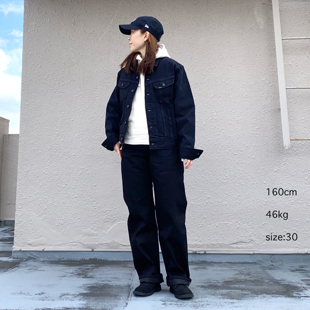 Double RL : VINTAGE 5POCKET BLACK ON BLACK JEAN (BLACK)