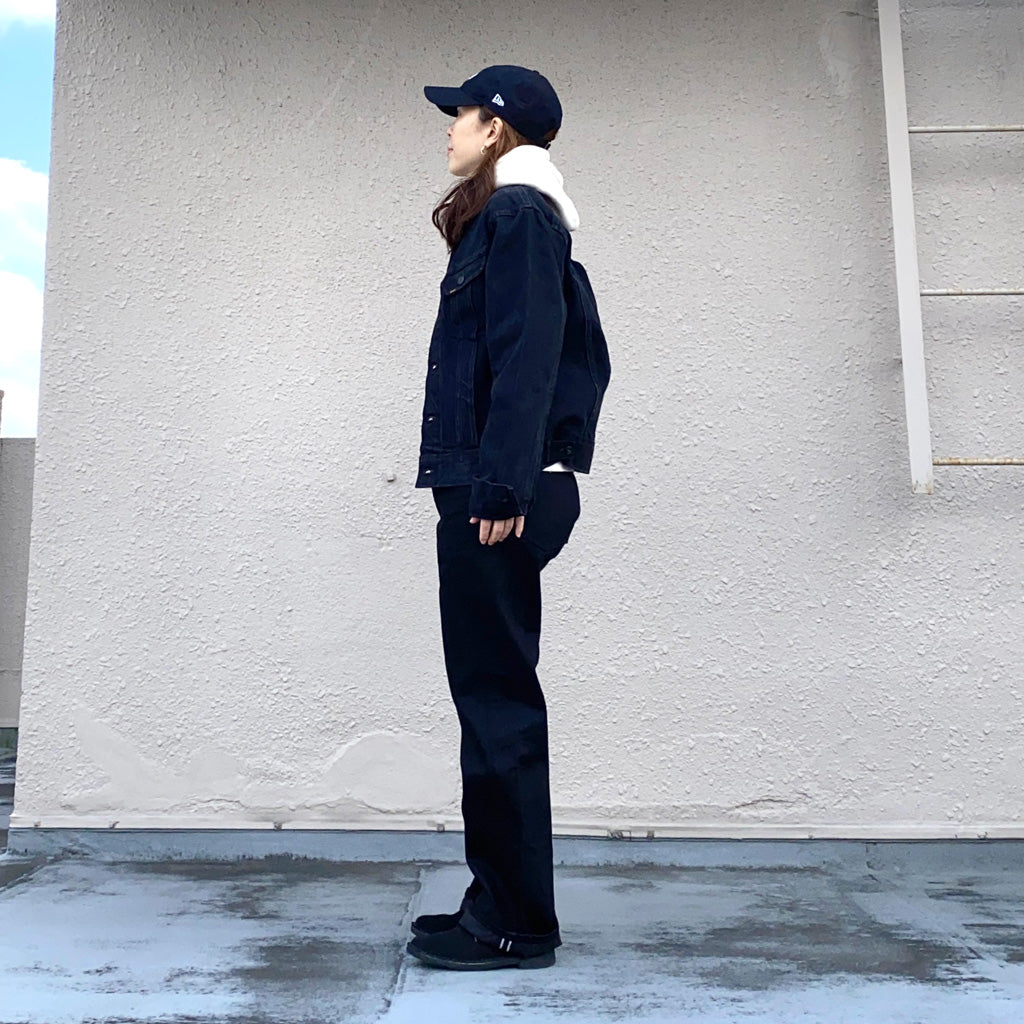 Double RL : VINTAGE 5POCKET BLACK ON BLACK JEAN (BLACK)