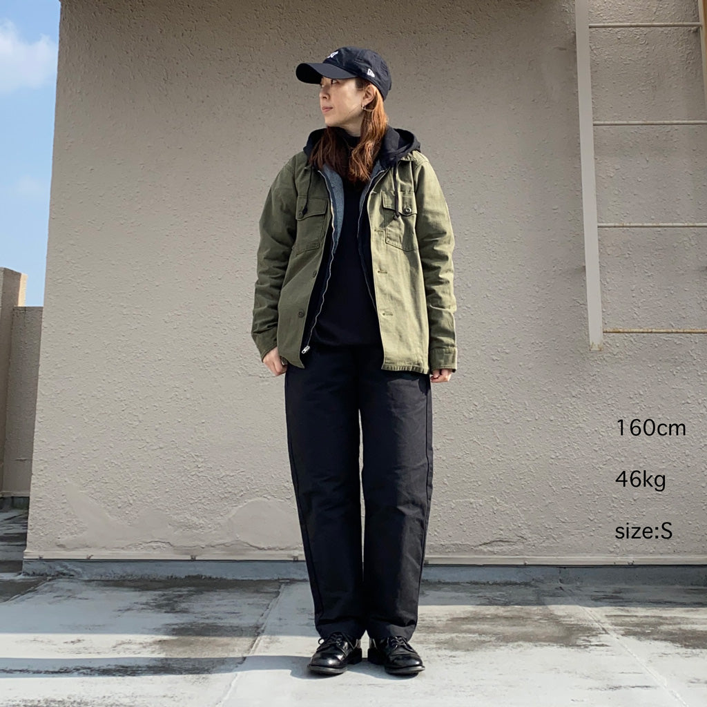 Double RL : REVERSE-SATEEN OVERSHIRT (OLIVE)