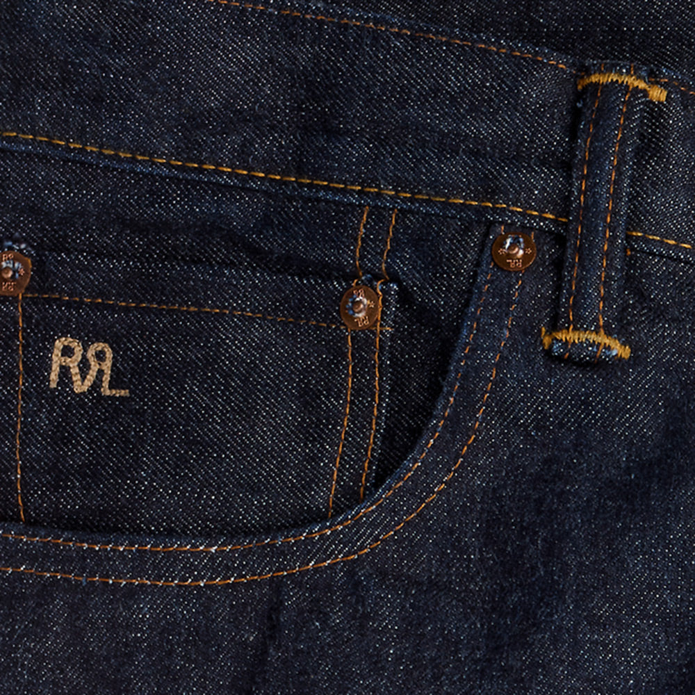 Double RL : SLIM FIT SELVEDGE JEAN