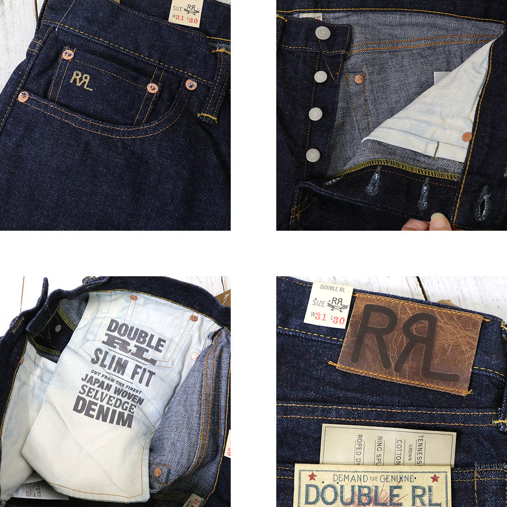 Double RL : SLIM FIT SELVEDGE JEAN