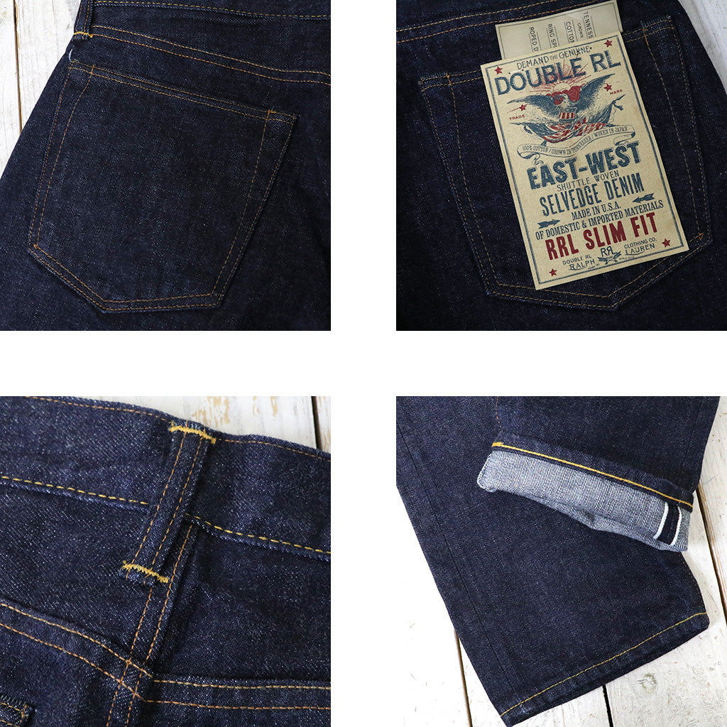 Double RL : SLIM FIT SELVEDGE JEAN