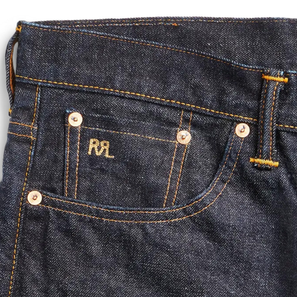 Double RL : VINTAGE 5-POCKET EAST-WEST SELVEDGE JEAN