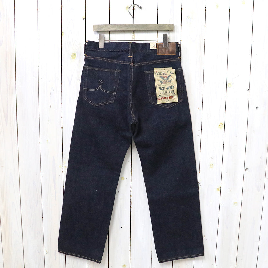 Double RL : VINTAGE 5-POCKET EAST-WEST SELVEDGE JEAN