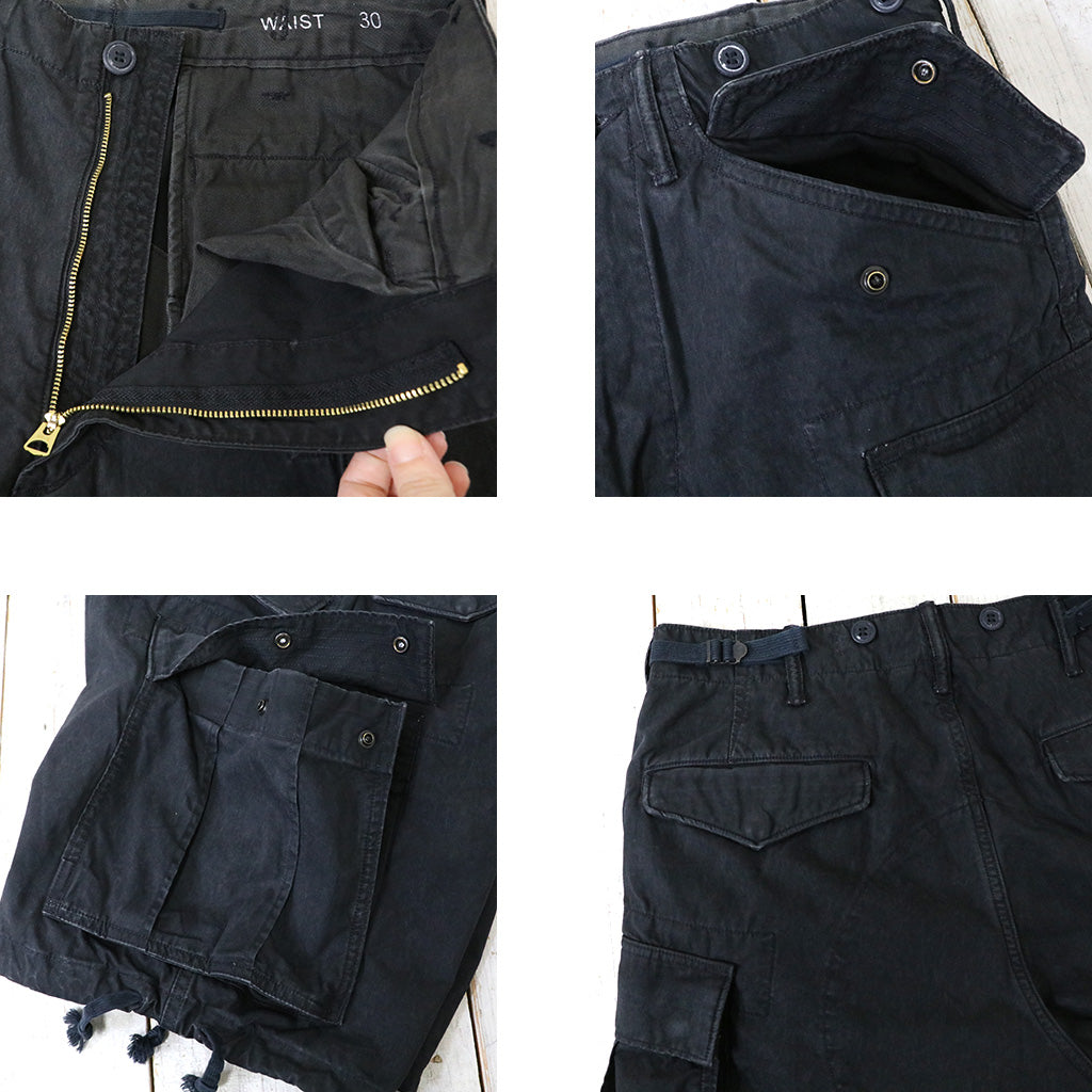 Double RL『REGIMENT POPLIN CARGO SHORT』(BLACK)