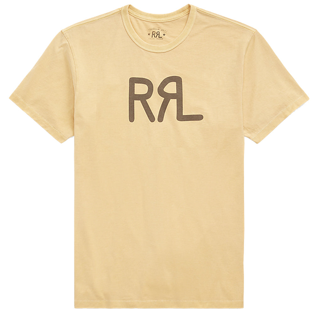 Double RL (ダブル アール エル) : RRL RANCH LOGO T-SHIRT (YELLOW