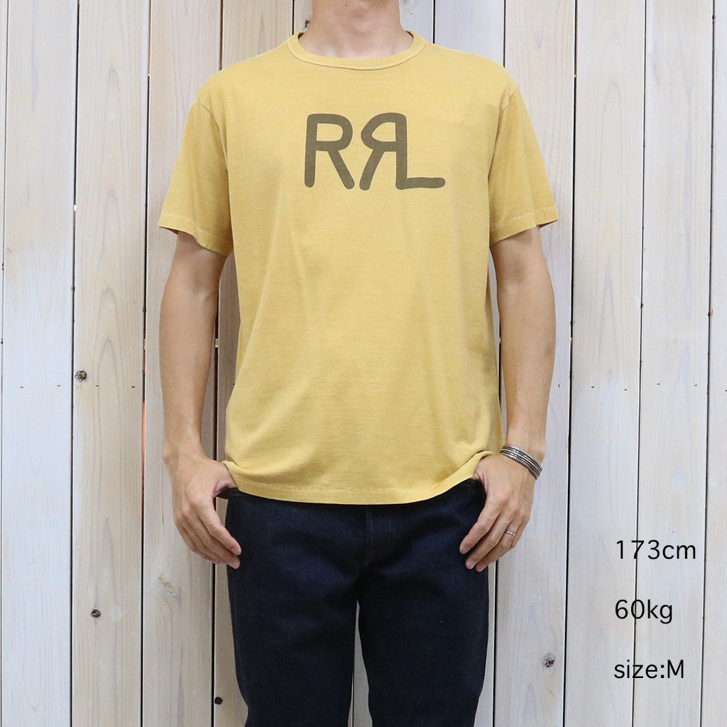 Double RL : RRL RANCH LOGO T-SHIRT (YELLOW)