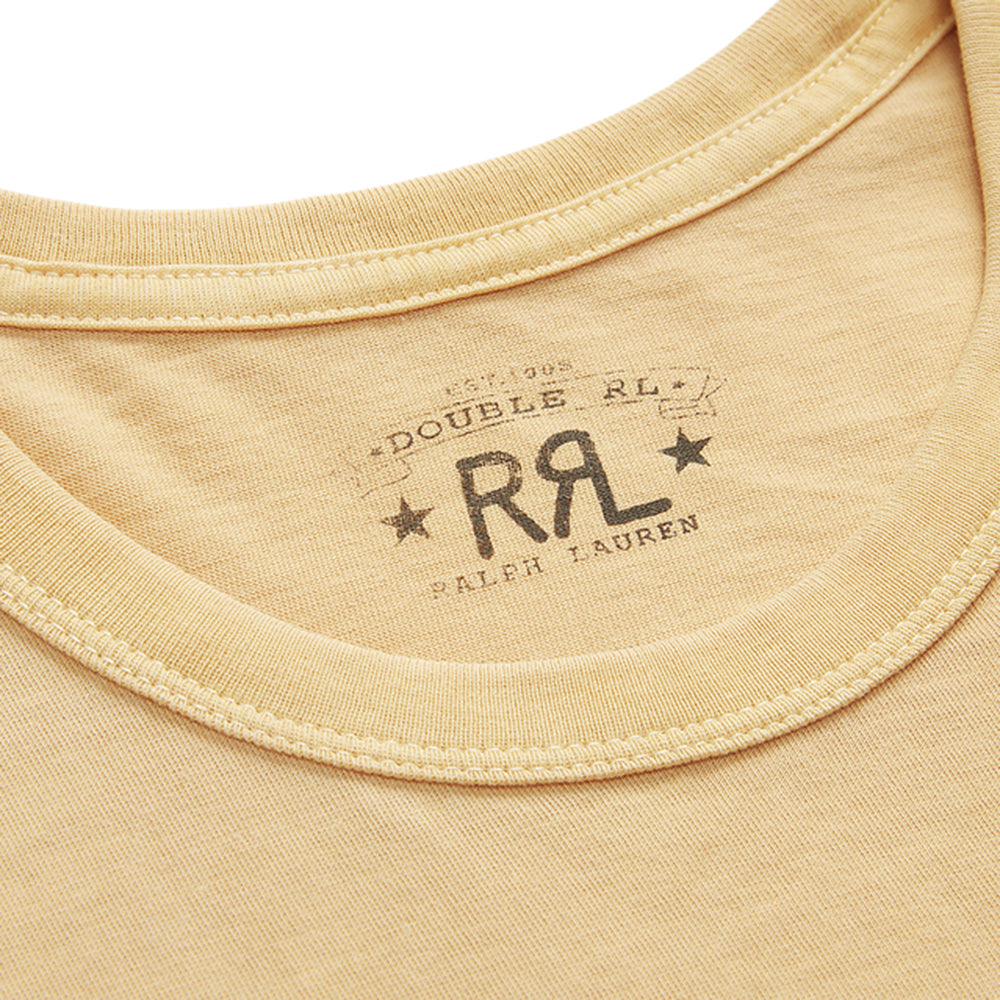 Double RL : RRL RANCH LOGO T-SHIRT (YELLOW)