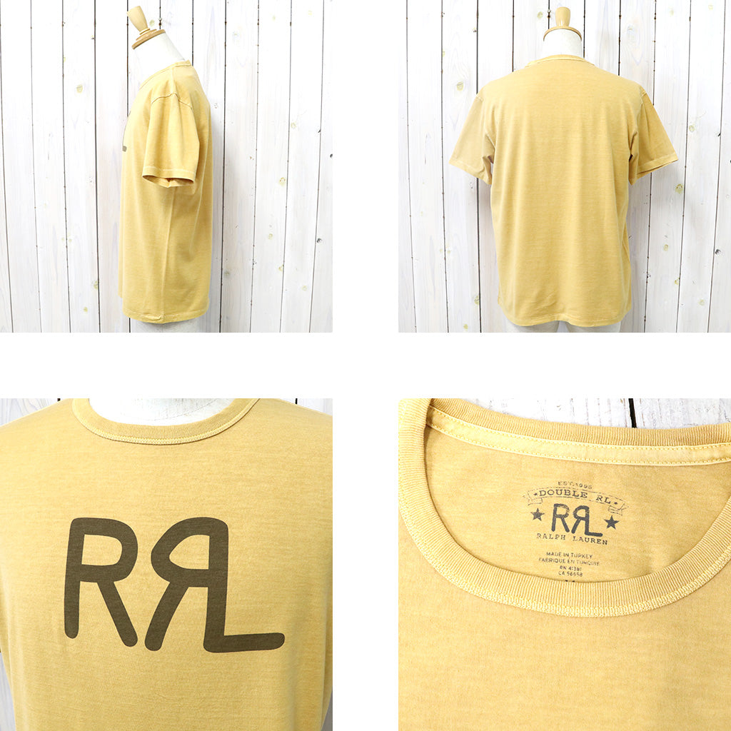 Double RL : RRL RANCH LOGO T-SHIRT (YELLOW)