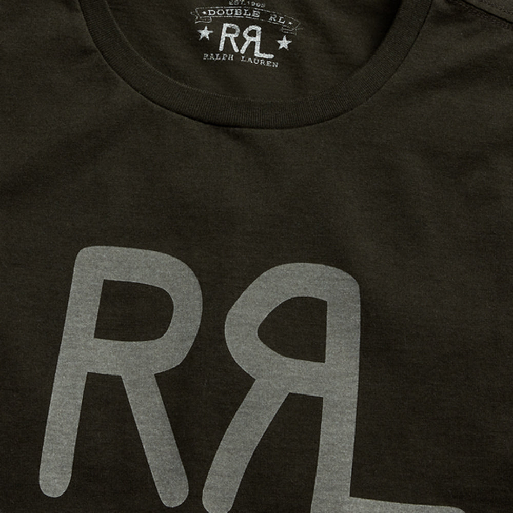 Double RL : LOGO JERSEY T-SHIRT (BLACK)