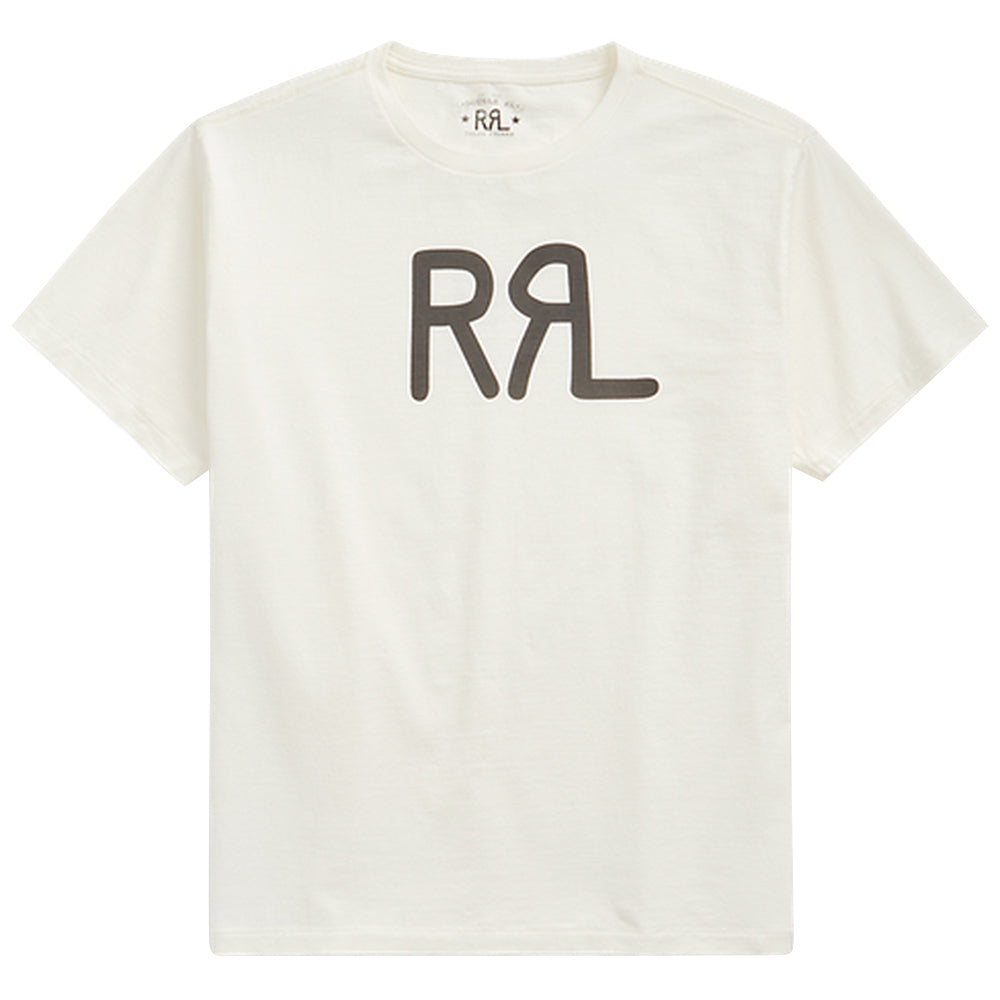 Double RL : LOGO JERSEY T-SHIRT (WHITE)