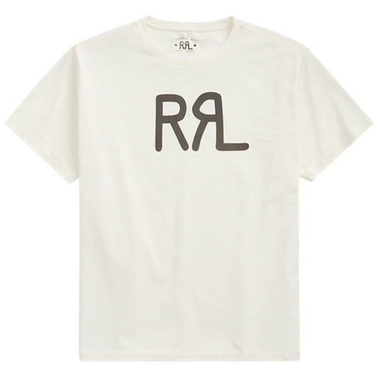 Double RL : LOGO JERSEY T-SHIRT (WHITE)
