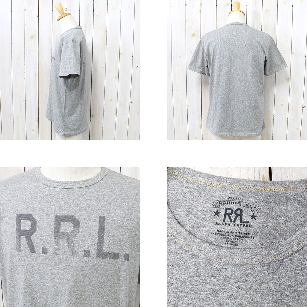 Double RL : LOGO JERSEY T-SHIRT(R.R.L.) (GREY)